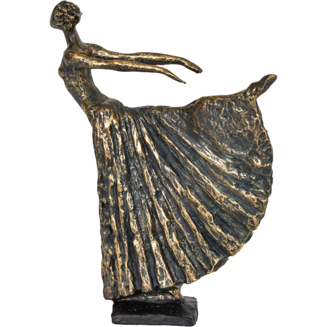 Antique Bronze Lady Dancer Sculpture - CLEARANCE
